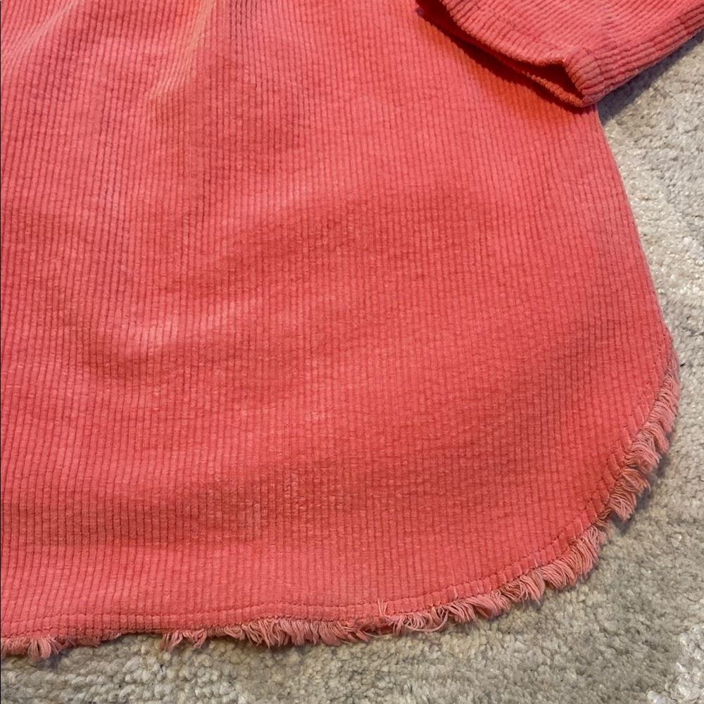 Elan Pink Corduroy Shacket - Picture 10 of 10